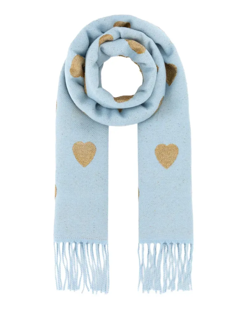 Valentino Garavani Schal mit Fransen - Blau Blau
