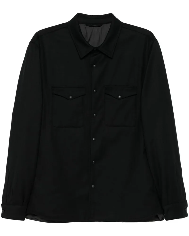 ERALDO Klassische Hemdjacke Schwarz