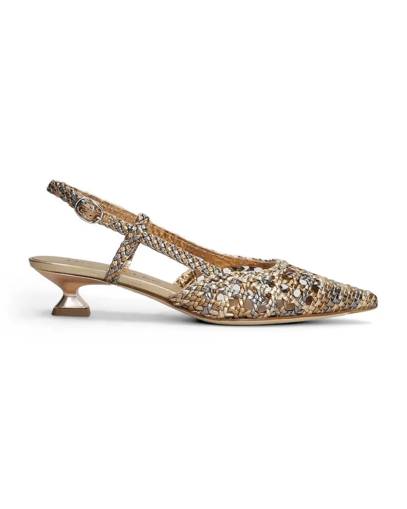 The Seller woven slingback pumps - Nude Nude