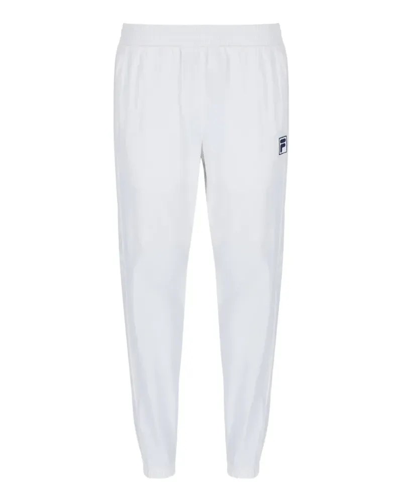 Fila Gewebte Jogginghose mit Logo-Patch - Weiß Weiß