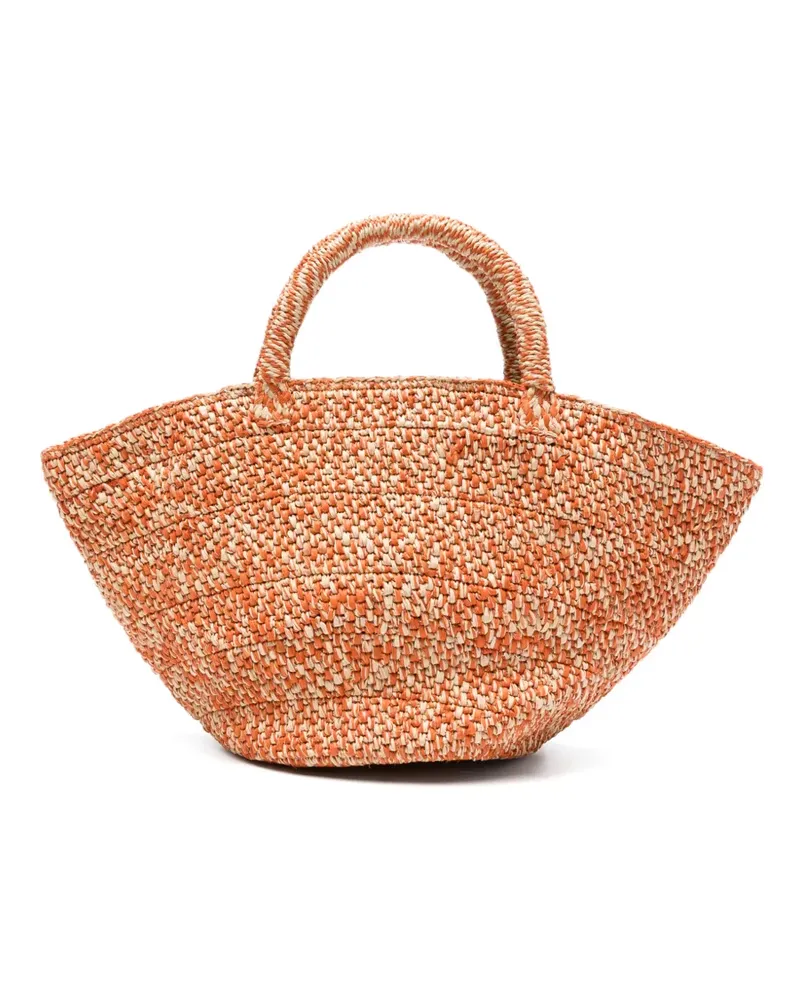 IBELIV woven raffia tote bag - Orange Orange