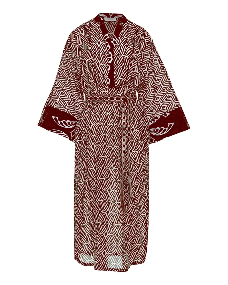 Devotion Breeze Kleid mit geometrischem Print - Braun Braun