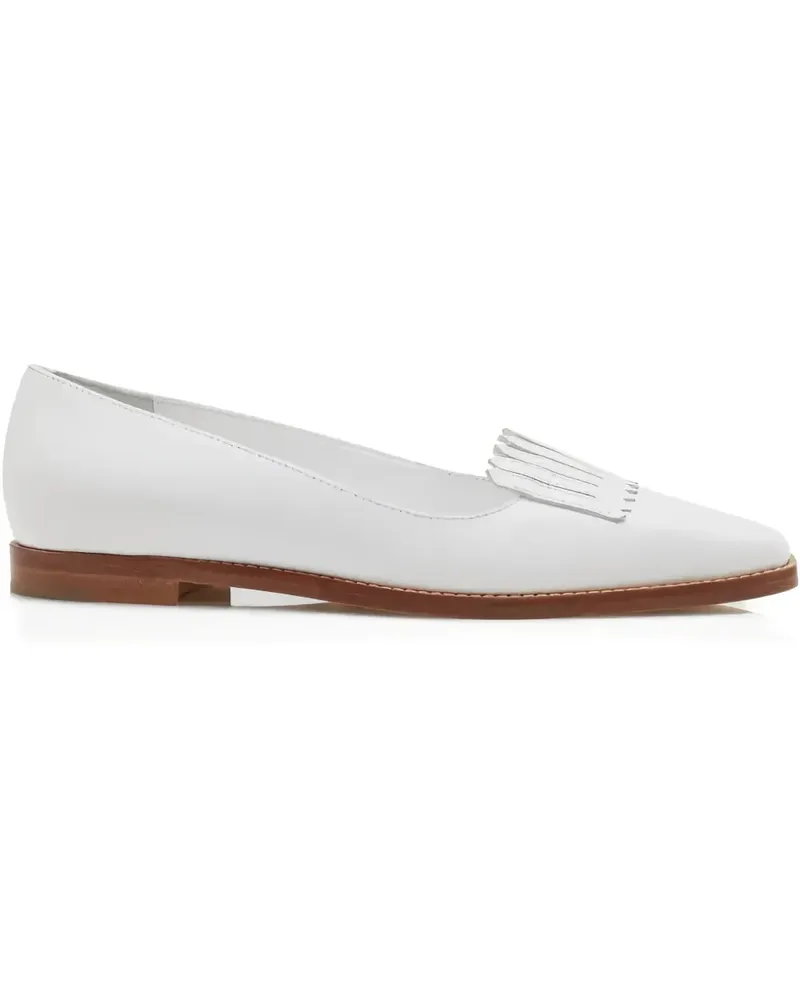 Manolo Blahnik Flache Pausanias Loafer - Weiß Weiß