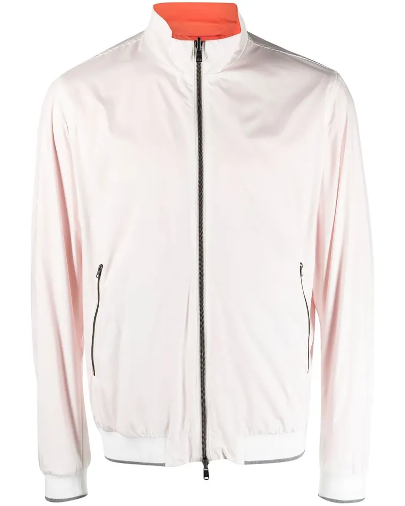 Herno Leichte Jacke mit Kontrastfutter - Weiß Weiß