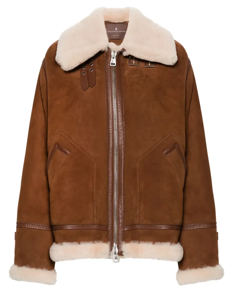 Ermanno Scervino Jacke aus Wildleder - Braun Braun