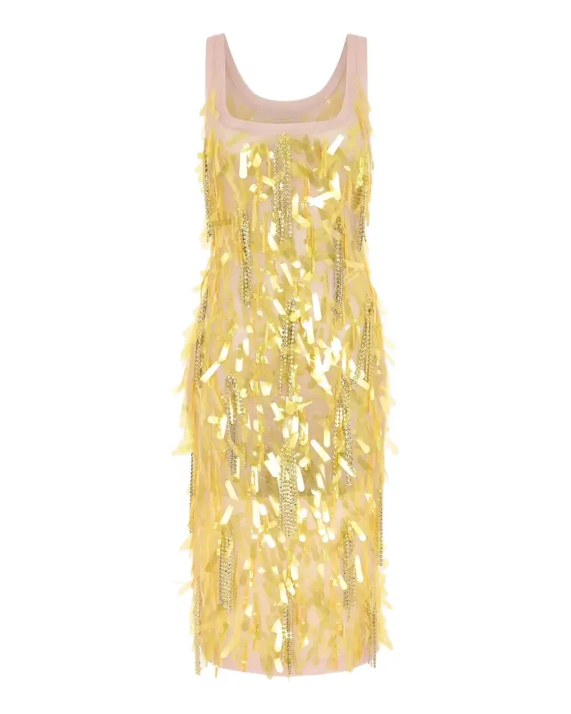 16ARLINGTON Shani midi dress - Gelb Gelb