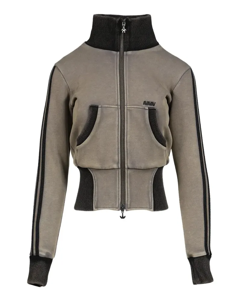 adidas x AVAVAV cropped zip-up sweatshirt - Grau Grau