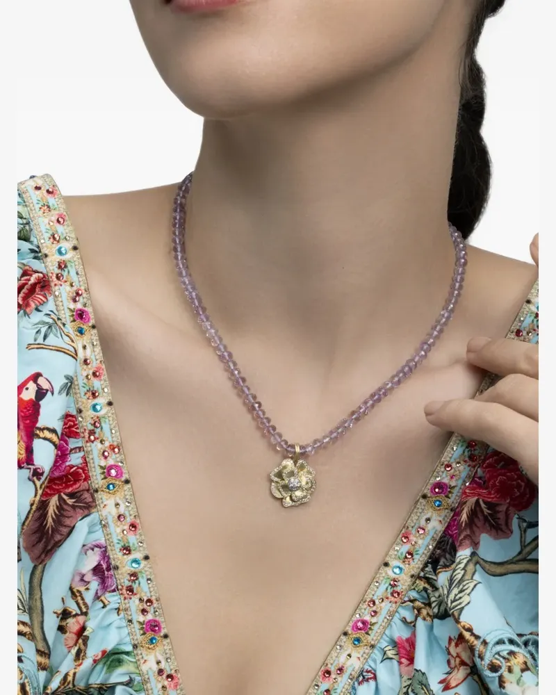 Irene Neuwirth Candy Rose of France Halskette mit Amethyst - Gold Gold