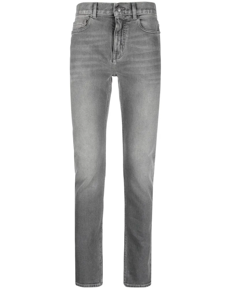 Zadig & Voltaire Gerade Hose mit Stone-Wash-Effekt Grau