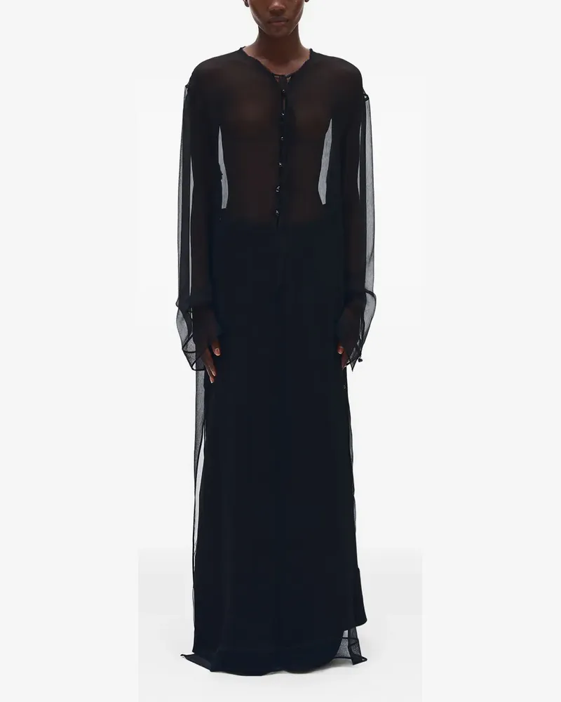 Ann Demeulemeester Matleen Kleid - Schwarz Schwarz