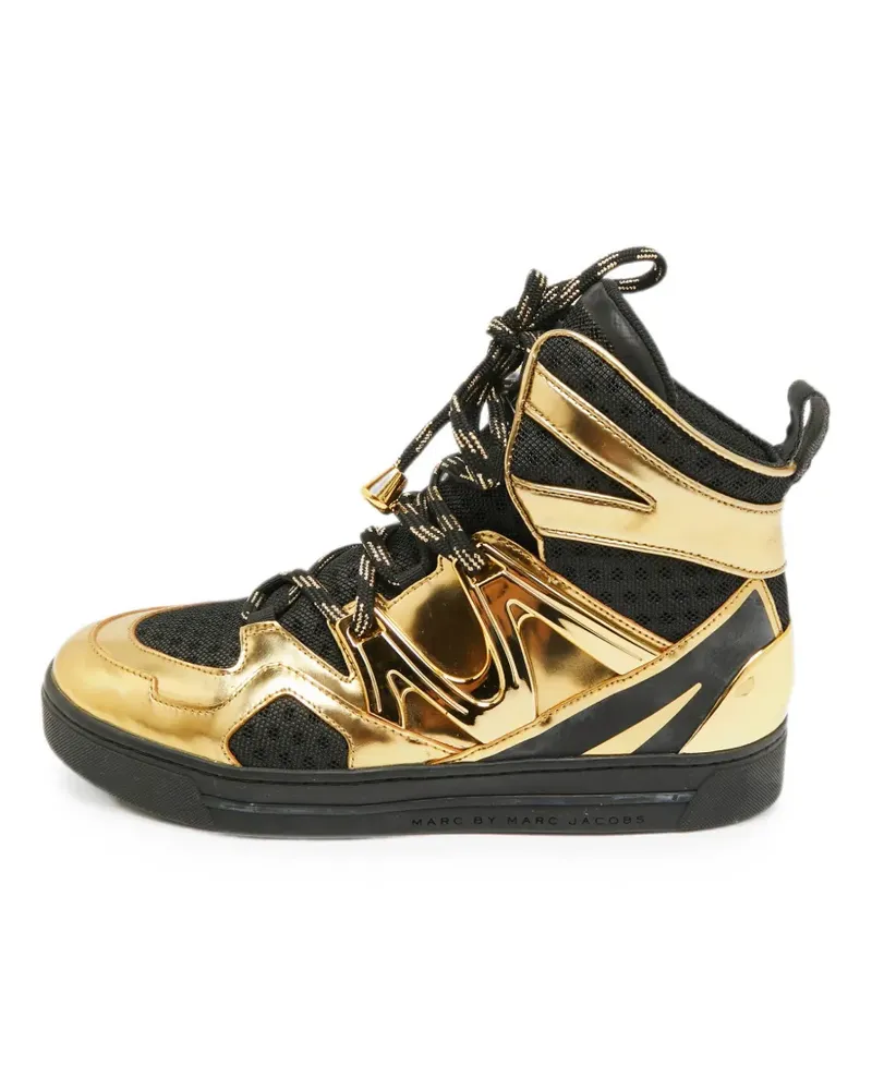 Marc Jacobs Sneakers im Metallic-Look - Gold Gold