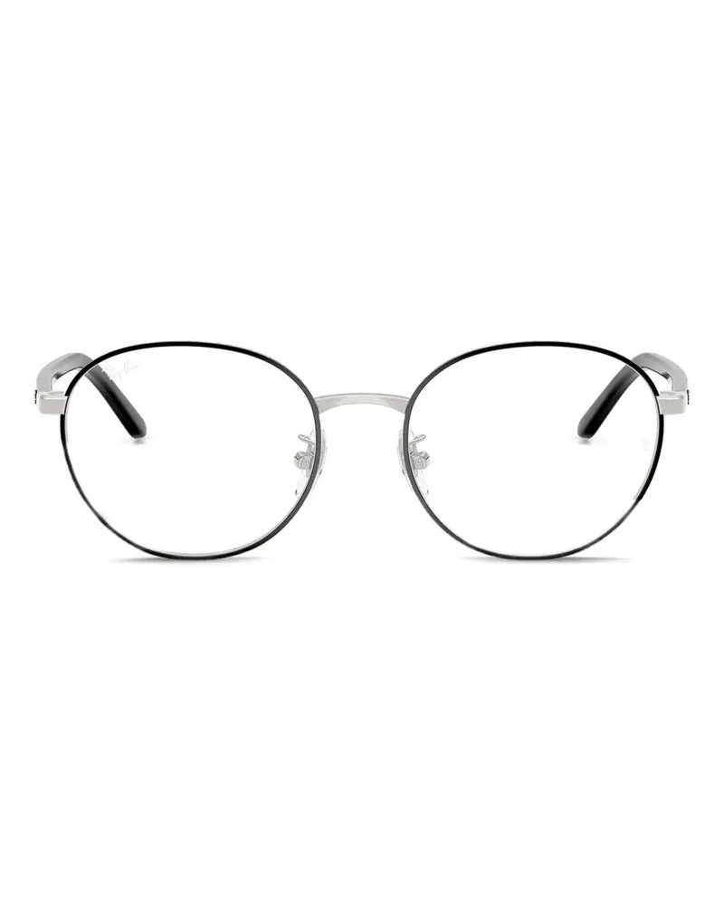 Ray Ban Brille mit rundem Gestell - Schwarz Schwarz