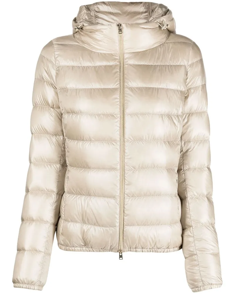 Herno Gefütterte Jacke mit Glanzoptik - Nude Nude