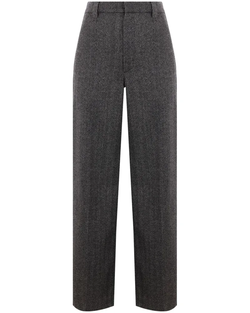 Brunello Cucinelli Hose mit hohem Bund - Schwarz Schwarz