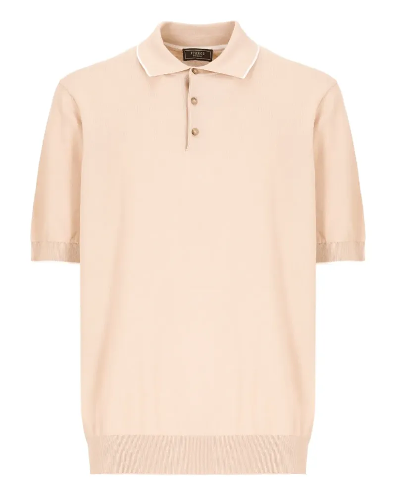 Peserico Klassisches Poloshirt - Nude Nude
