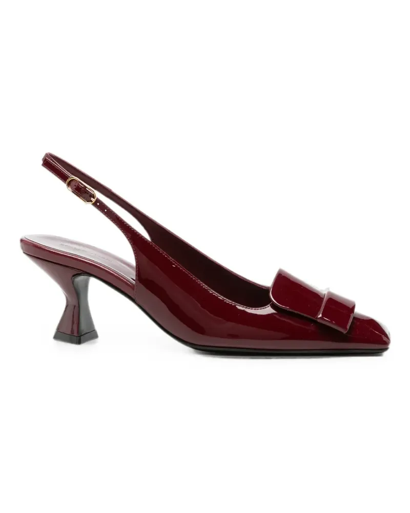 Sergio Rossi patent leather buckle-detail pumps - Rot Rot