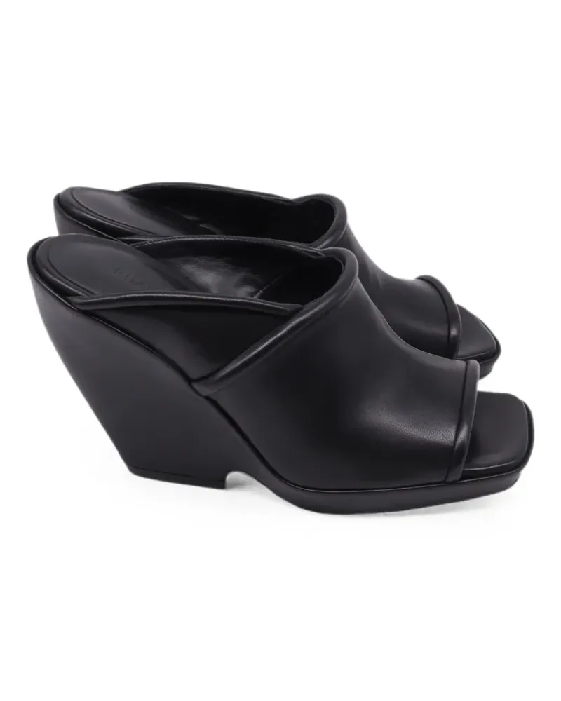 KHAITE Stagg Wedge-Sandalen - Schwarz Schwarz