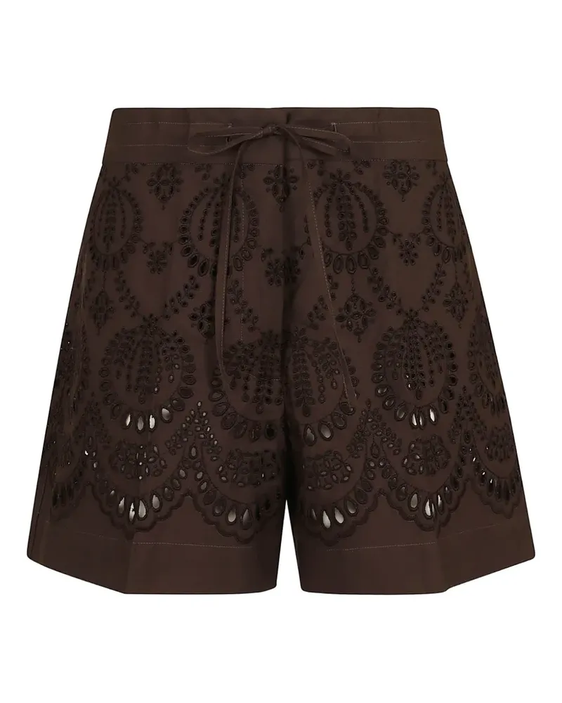 P.A.R.O.S.H. P.A.R.O H. Cannes embroidered shorts - Braun Braun