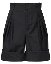 Maison Margiela Shorts mit Faltendetail Schwarz