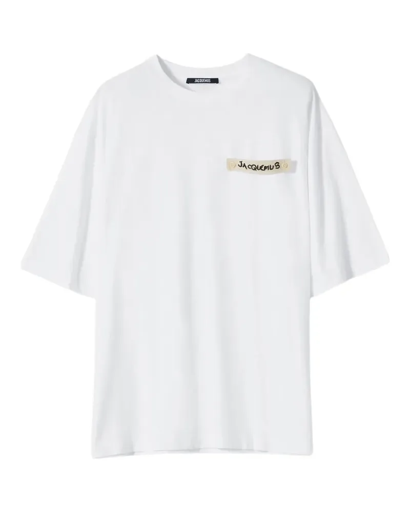 Jacquemus logo-patch T-shirt - Weiß Weiß