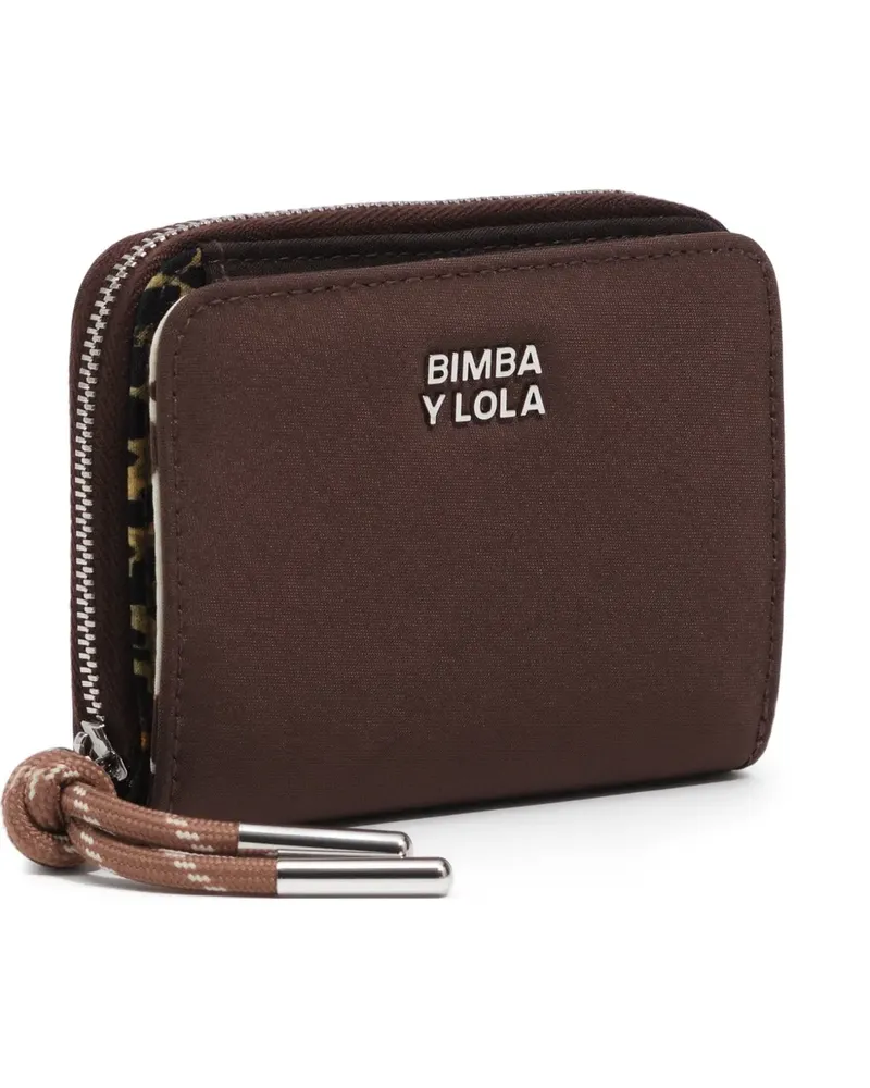 BIMBA Y LOLA Portemonnaie aus Nylon - Braun Braun