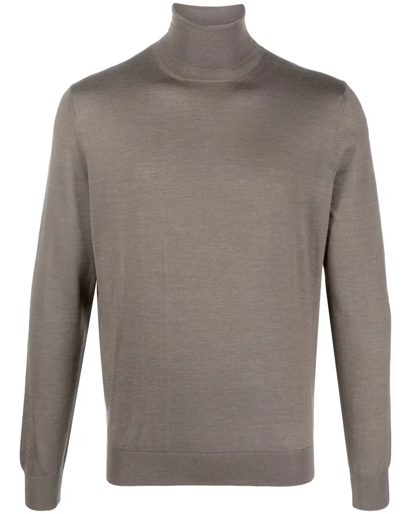 Colombo Fein gestrickter Rollkragenpullover - Braun Braun