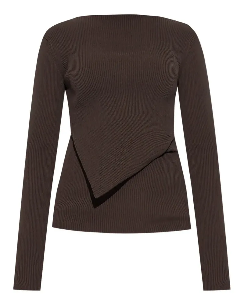 Rick Owens Asymmetrischer Pullover - Braun Braun
