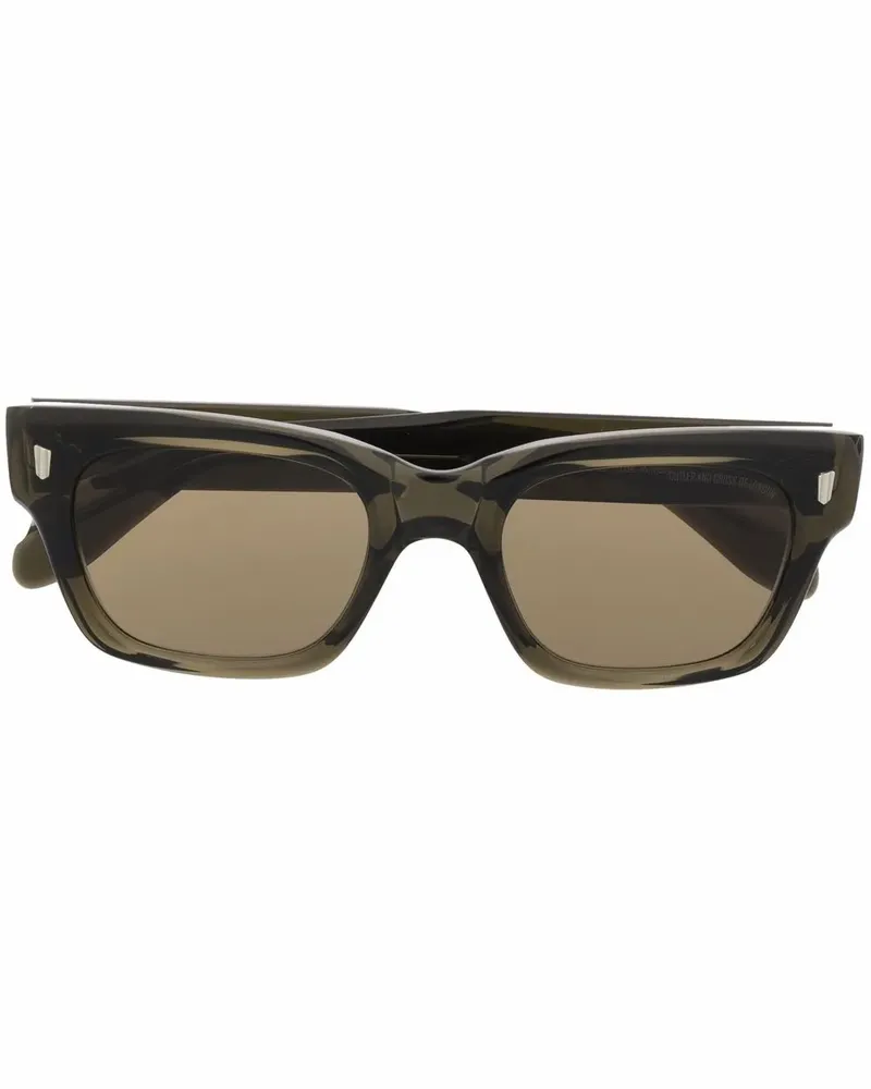 Cutler and Gross Sonnenbrille mit eckigem Gestell - Grün Grün