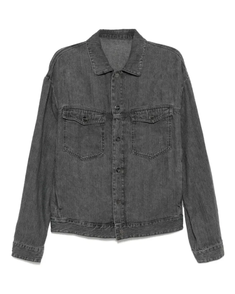 Giorgio Armani Klassische Jeansjacke - Grau Grau