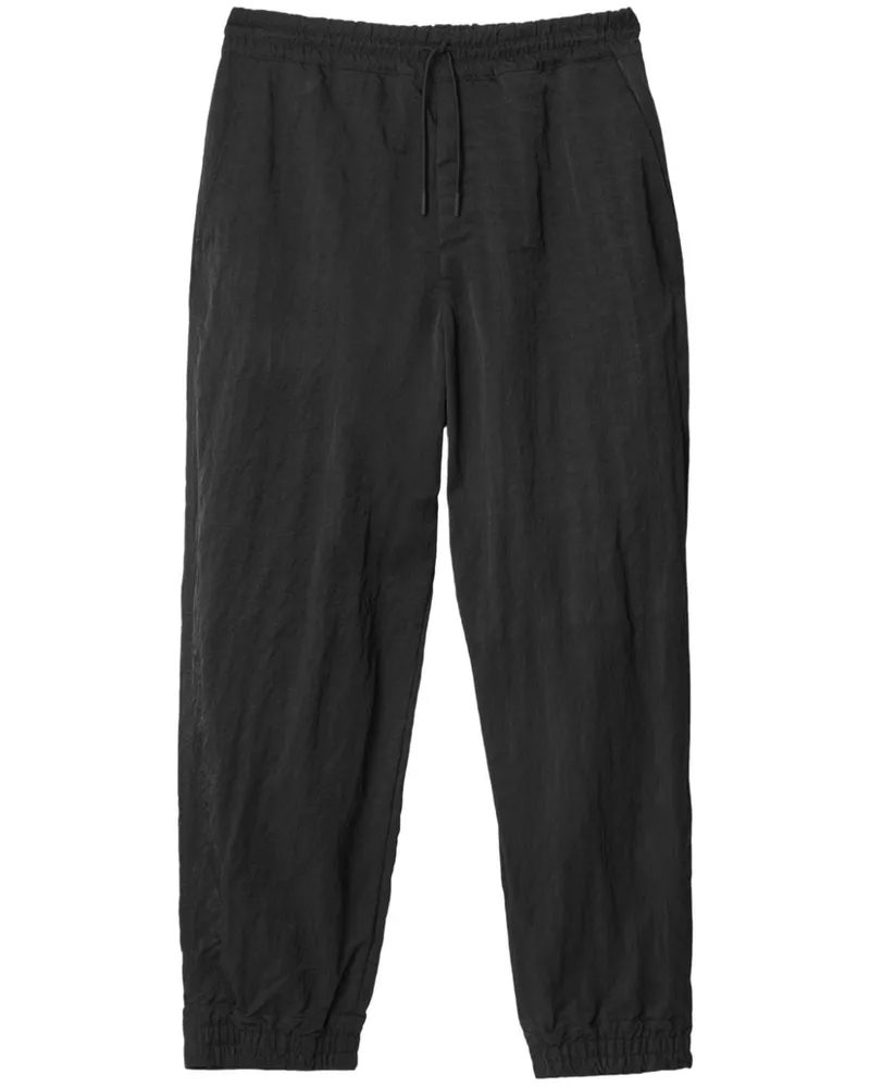 Burberry Straight-Leg-Hose mit Knitteroptik - Schwarz Schwarz