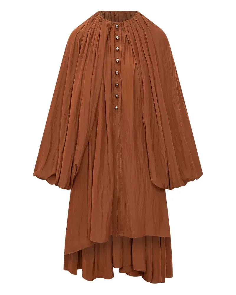 Lanvin Kleid mit Falten - Braun Braun