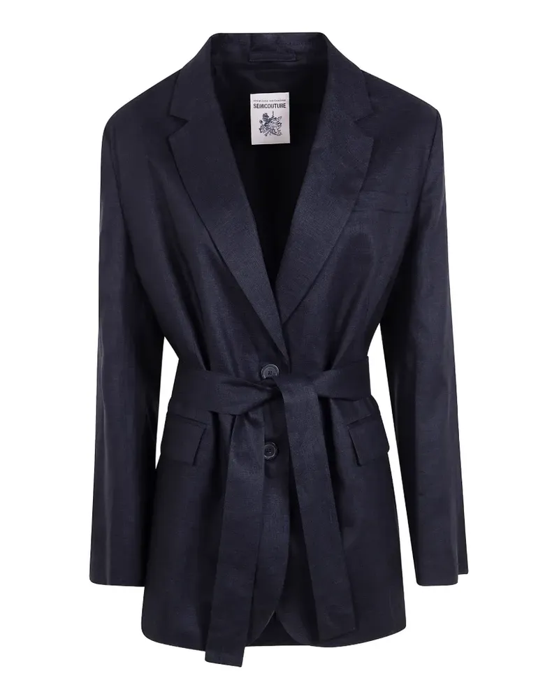 Semicouture belted single-breasted blazer - Schwarz Schwarz