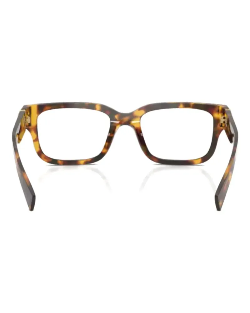 Miu Miu logo square-frame glasses - Braun Braun