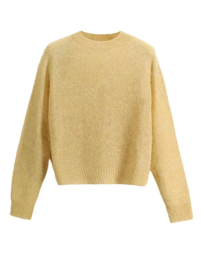 Scaglione Kastiger Pullover mit rundem Ausschnitt - Gelb Gelb