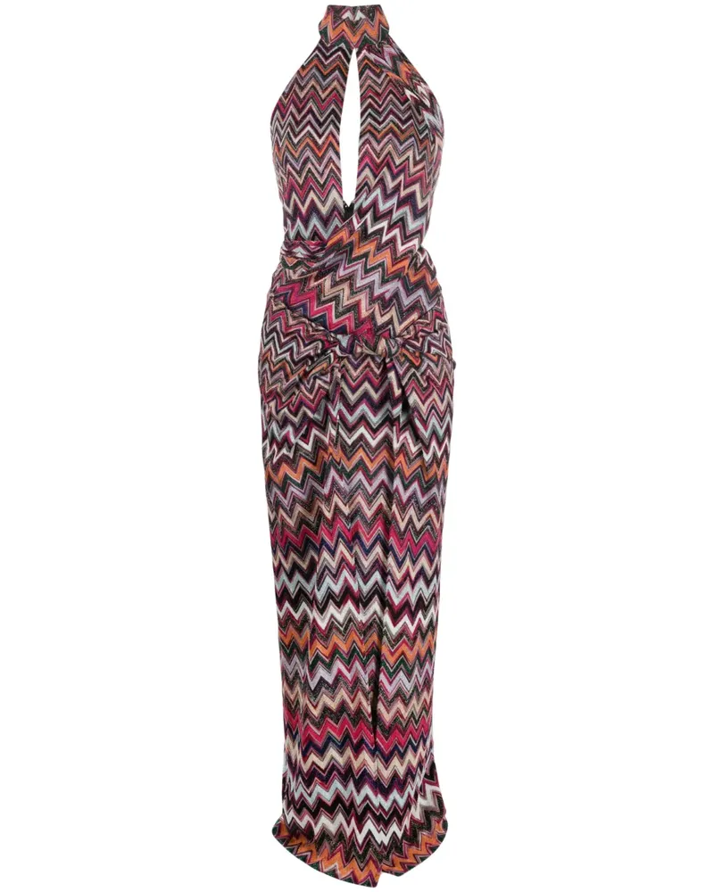 Missoni Neckholder-Kleid mit Glitter-Print - Schwarz Schwarz