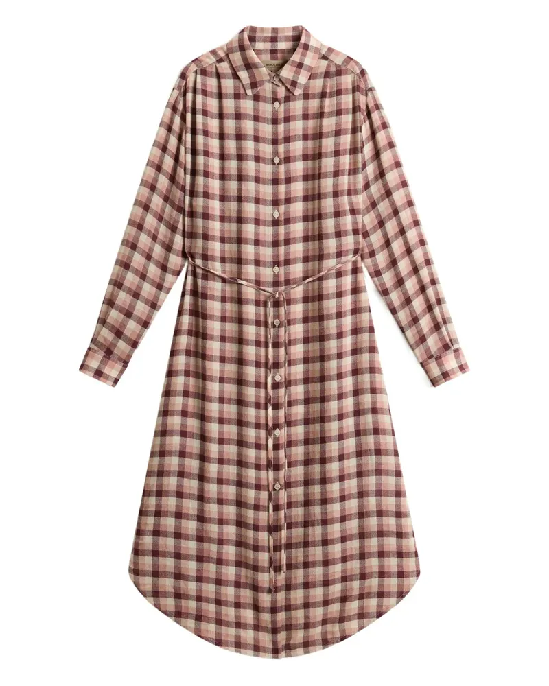 Woolrich Kariertes Hemdkleid aus Flanell - Braun Braun