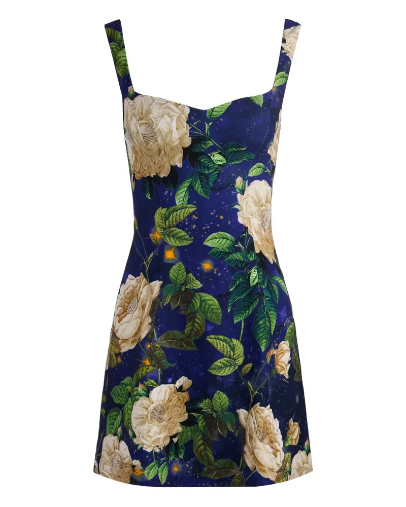 Alice + Olivia Ärmelloses Eve Minikleid - Blau Blau