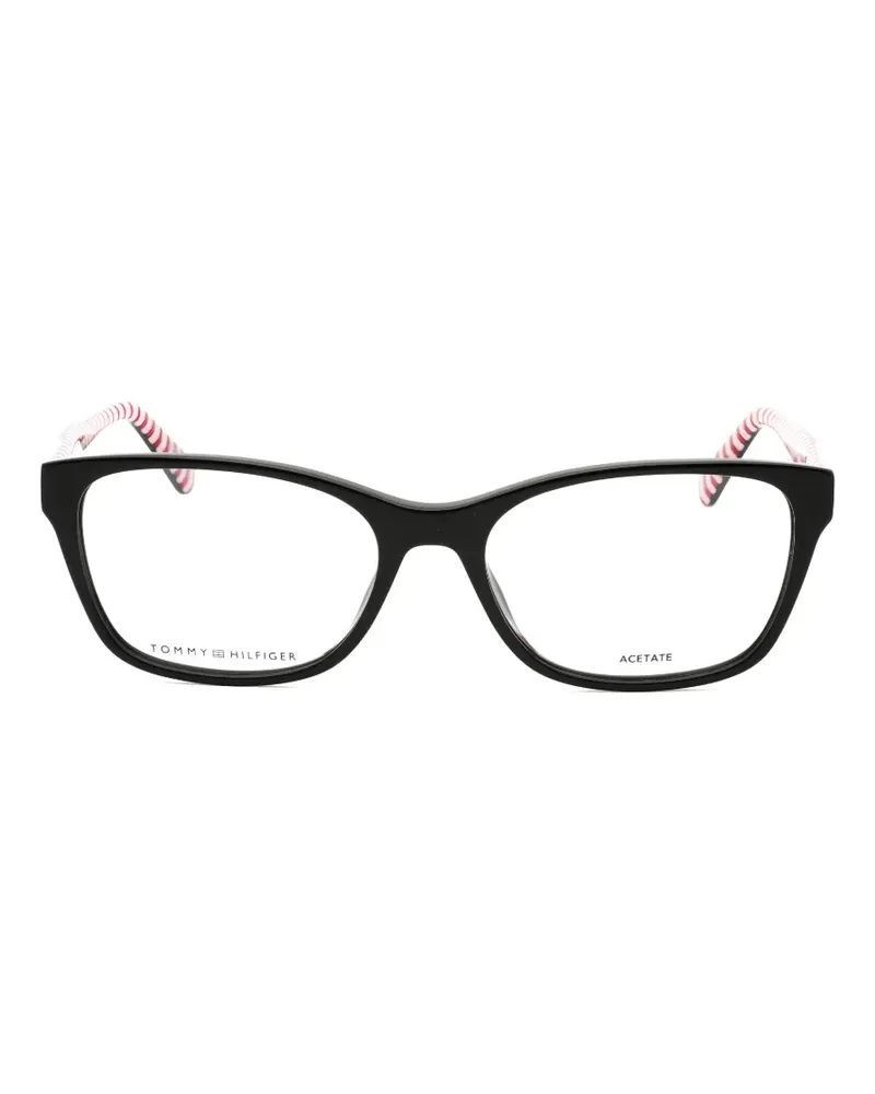 Tommy Hilfiger rectangle-frame glasses - Schwarz Schwarz