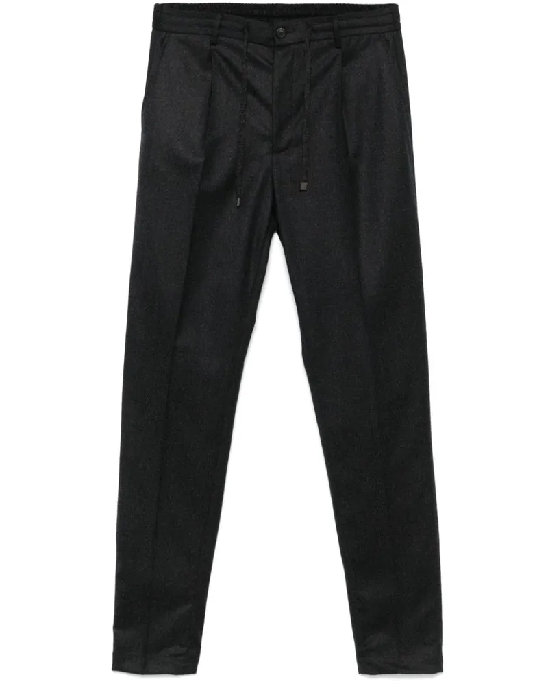 Peserico Hose mit Bundfalten - Grau Grau