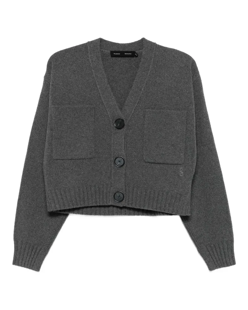 Proenza Schouler Cardigan mit geknöpfter Tasche - Grau Grau