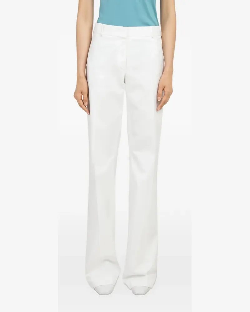 Ferragamo Hose mit Bügelfalten - Weiß Weiß