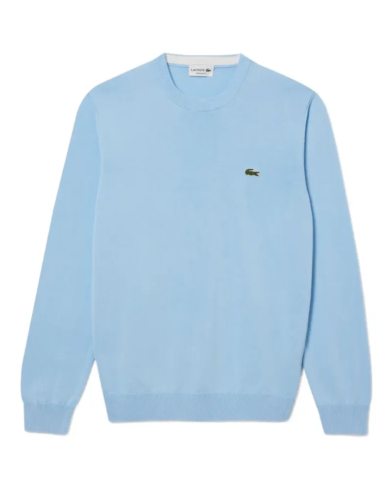 Lacoste logo-patch sweater - Blau Blau