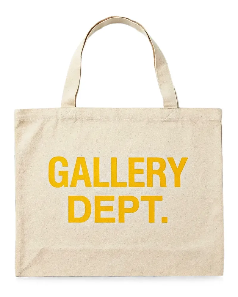 GALLERY DEPT. Shopper aus Canvas mit Slogan - Nude Nude