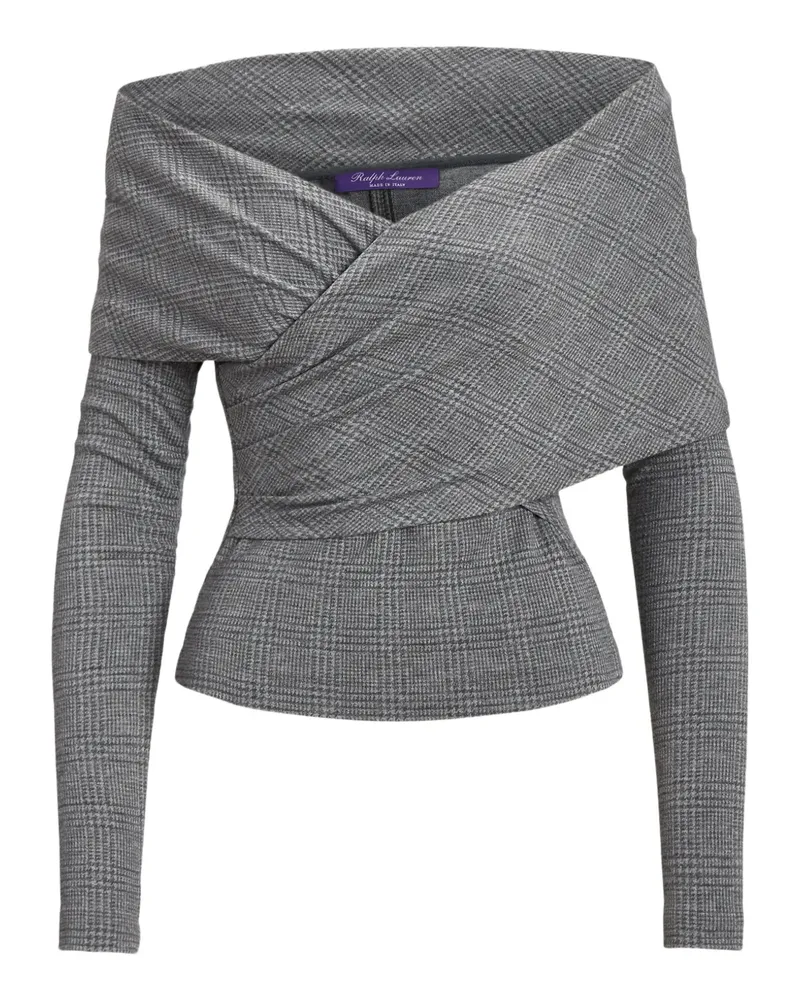 Ralph Lauren off-shoulder long-sleeve top - Grau Grau
