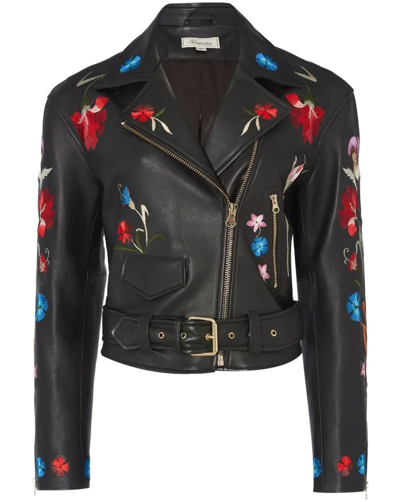 Temperley London Toledo Bikerjacke - Schwarz Schwarz