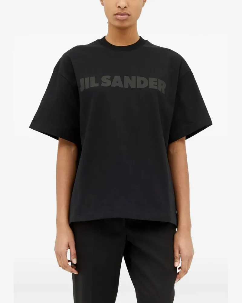Jil Sander T-Shirt mit Logo - Schwarz Schwarz