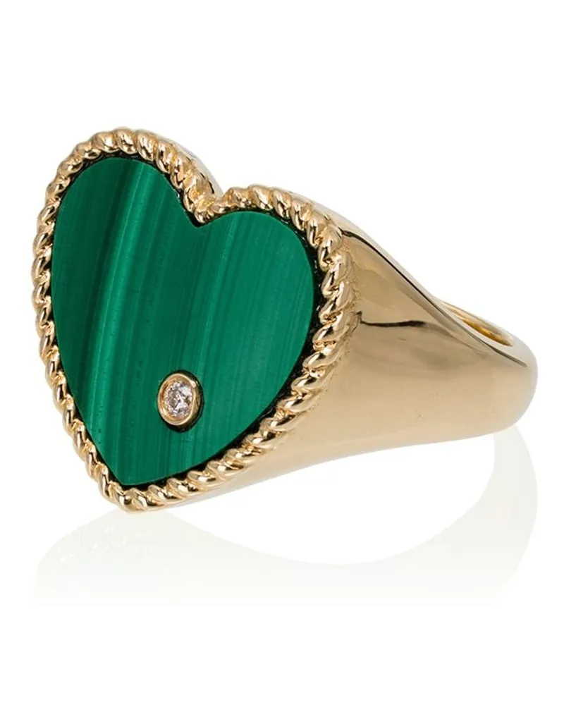 Yvonne Léon 18kt Goldring mit Diamanten Gold