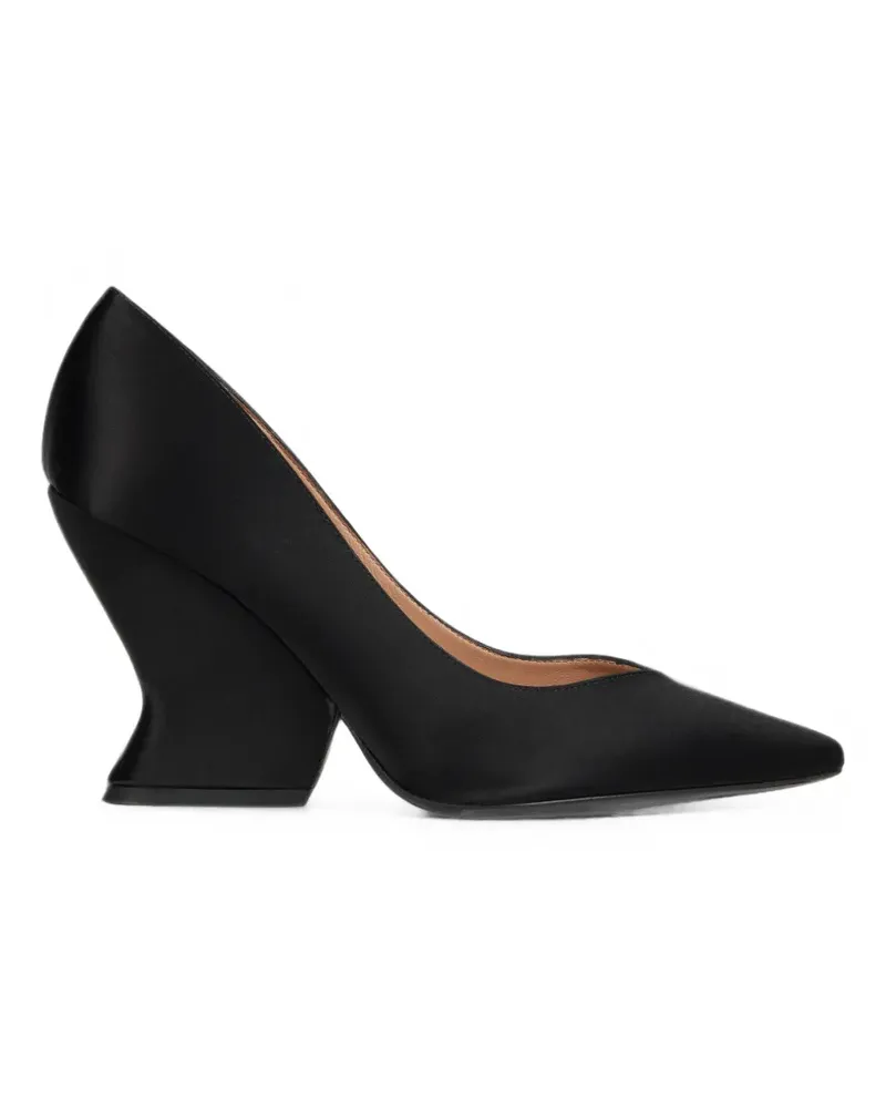 Alberta Ferretti pointed-toe sculptural-heel pumps - Schwarz Schwarz