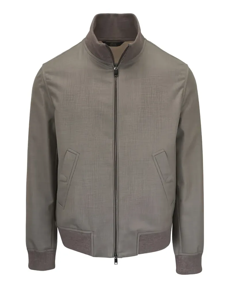 Brioni Jacke mit Reißverschluss - Grau Grau