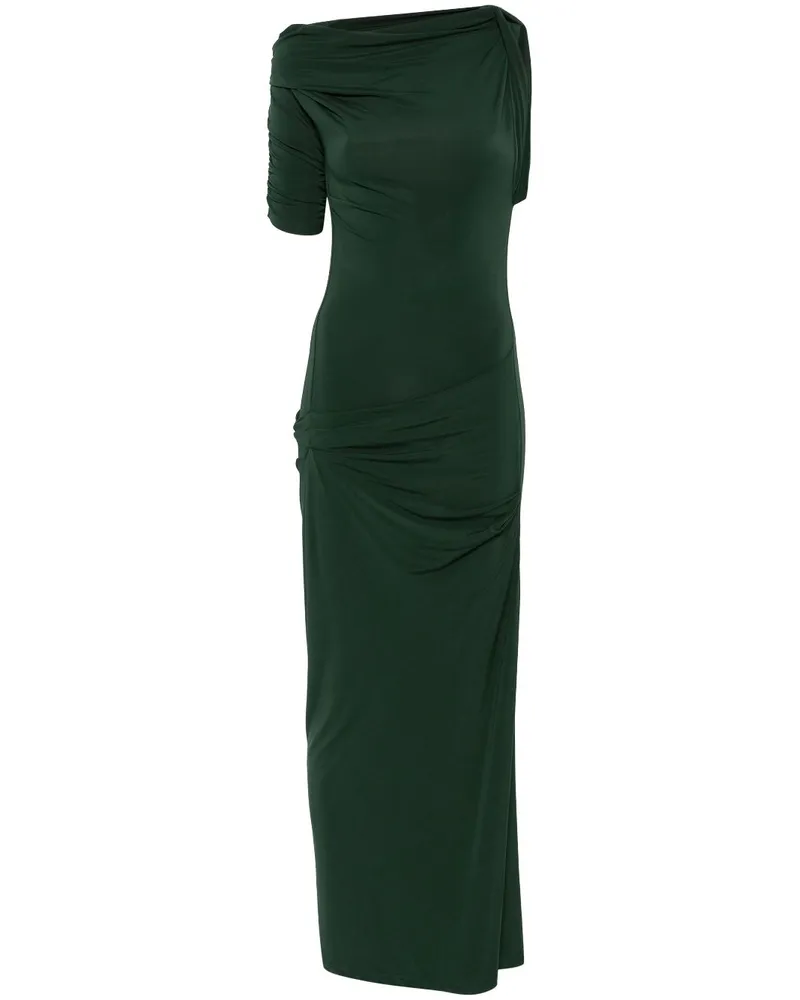 Jacquemus The Drapeado Midikleid - Grün Grün